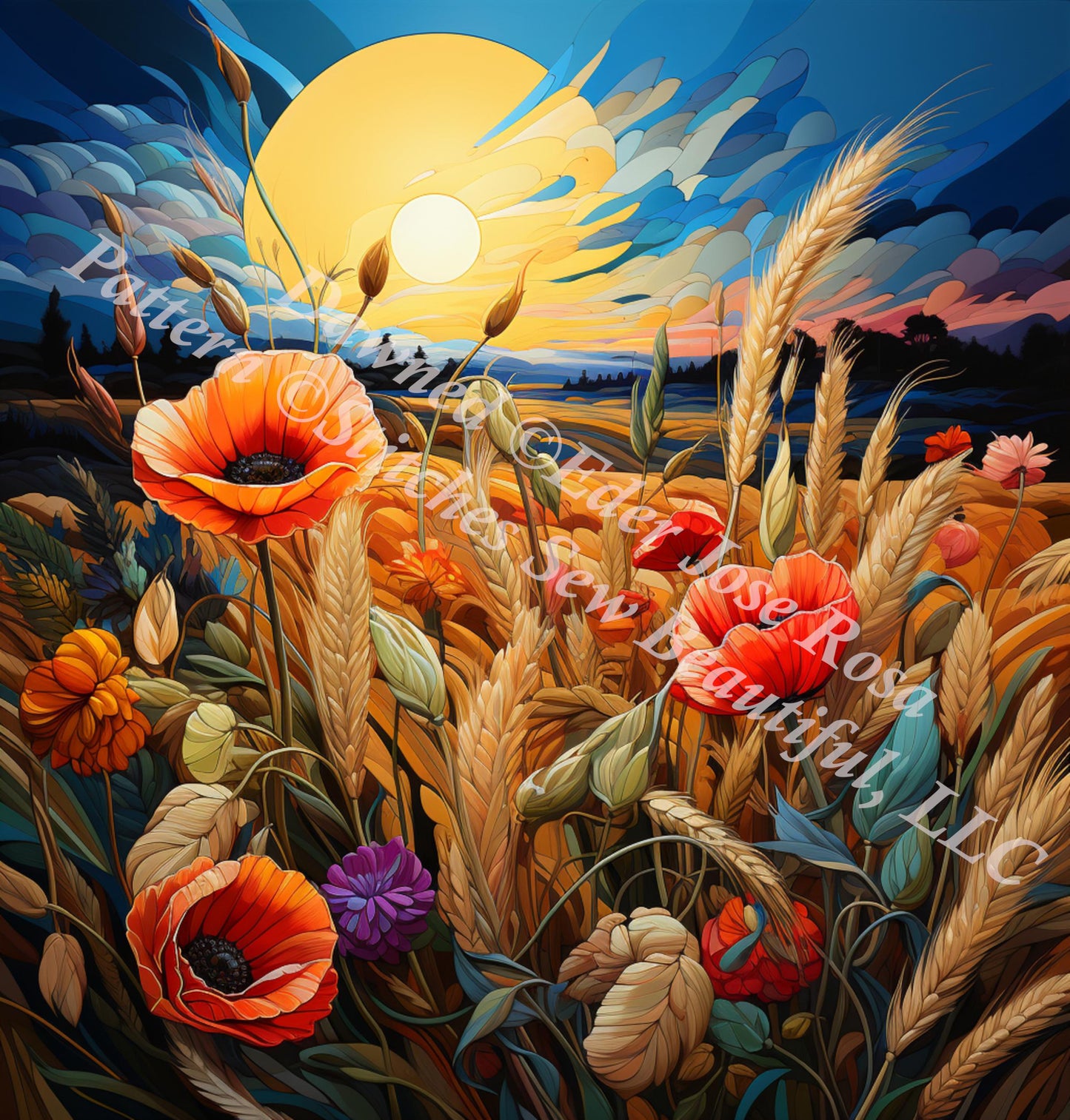 Dawned (Small) counted cross stitch pattern by Eder Jose Rosa