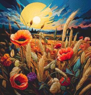Dawned (Small) counted cross stitch pattern by Eder Jose Rosa