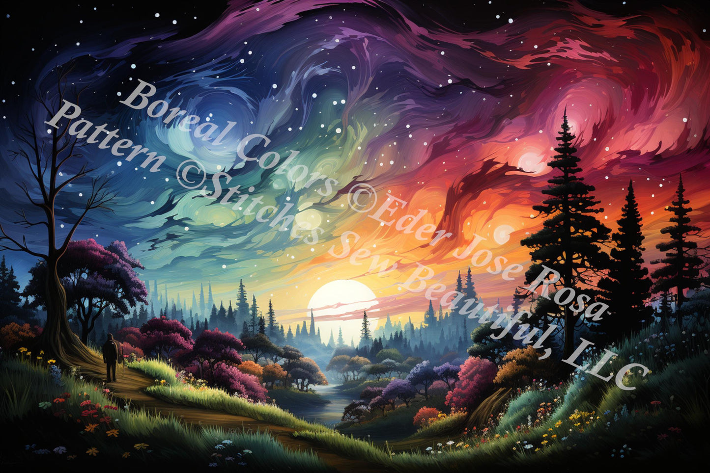 Boreal Colors (Small) counted cross stitch pattern by Eder Jose Rosa