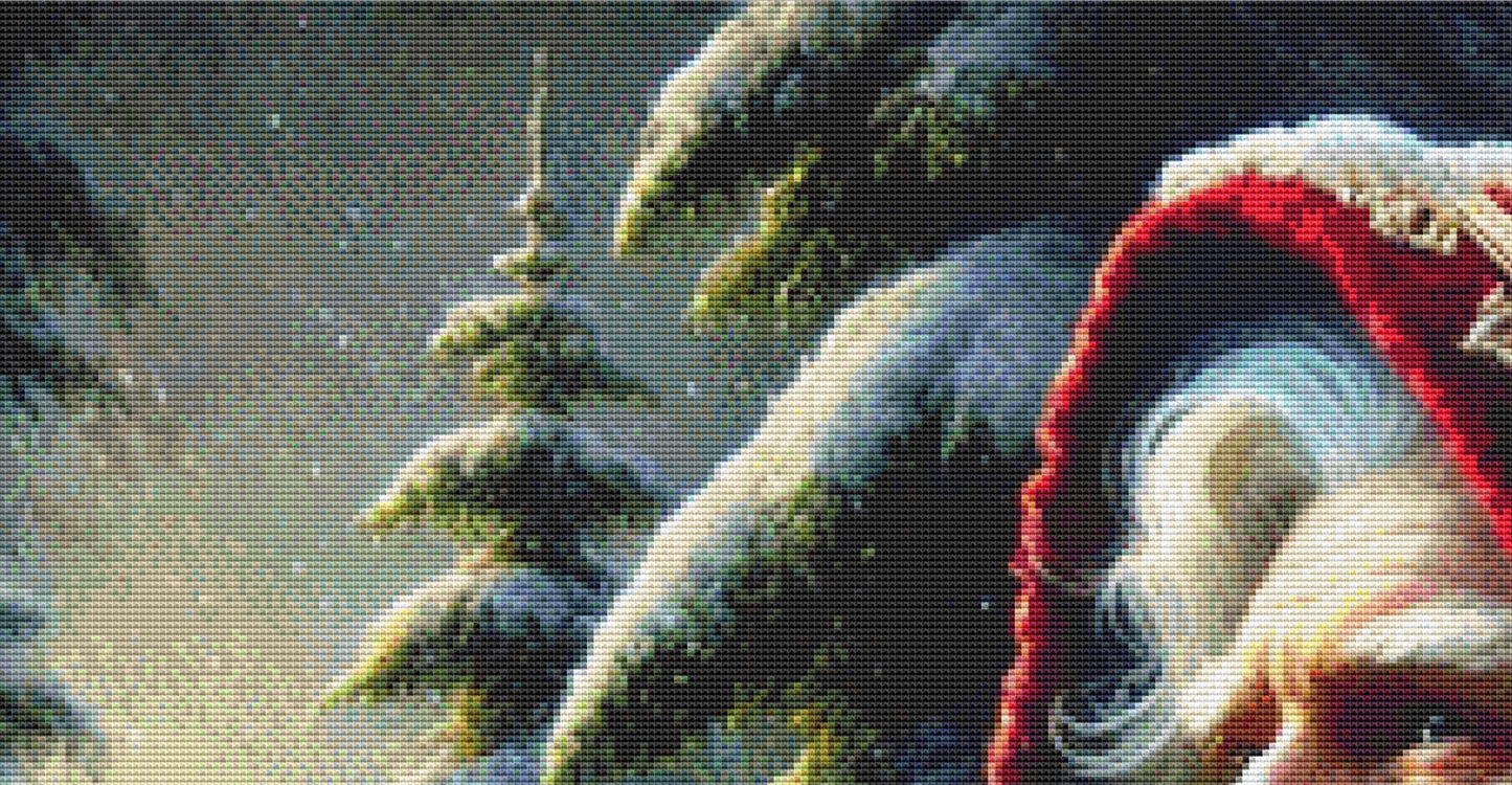 Frost and Velvet counted cross stitch pattern by Mystic Vision Gallery