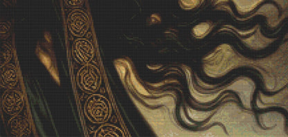 The Morrigan counted cross stitch pattern by Mystic Vision Gallery