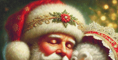 Santa and Mrs. Claus counted cross stitch pattern by Mystic Vision Gallery