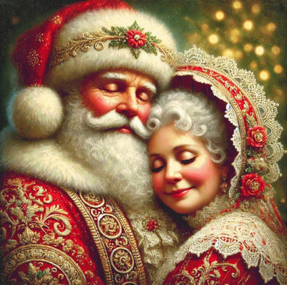 Santa and Mrs. Claus (Max Size/Color) counted cross stitch pattern by Mystic Vision Gallery