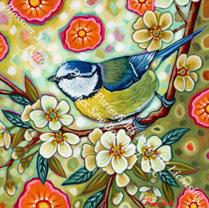 Blossom 2 counted cross sttich pattern by Peggy Davis/Porterfields Fine Art Licensing