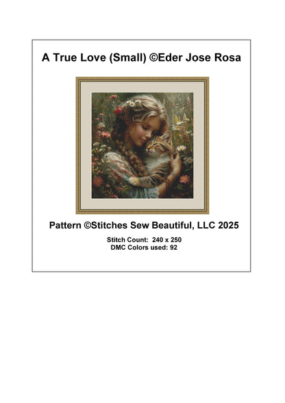 A True Love (Small) counted cross stitch pattern by ©Eder Jose Rosa
