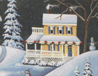 Village of Winterset counted cross stitch pattern by Catherine Holman/Ansada Art Licensing Group, LLC