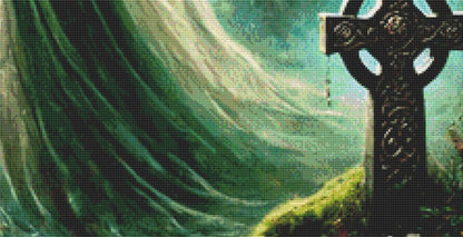Lady of the Lake counted cross stitch pattern by Mystic Vision Gallery