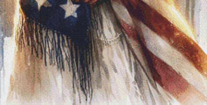 Patriotic Fairy No. 1 counted cross stitch pattern by Design Studio Trend