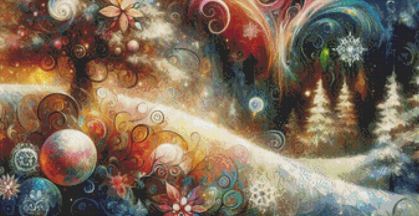 Whispers of Winter counted cross stitch pattern by World of Love Hearts/Adrian G. Eyre