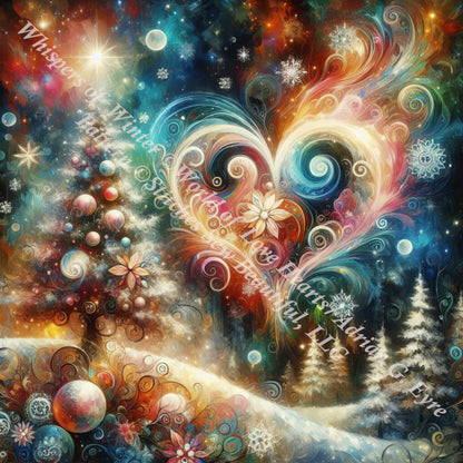 Whispers of Winter counted cross stitch pattern by World of Love Hearts/Adrian G. Eyre
