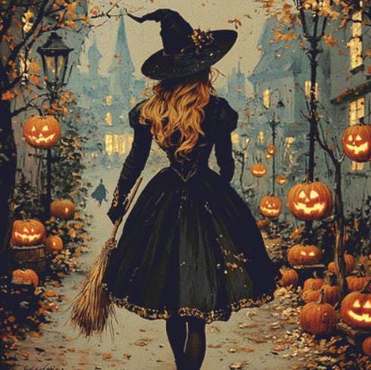 Wandering Witch counted cross stitch pattern by Artemis Journals
