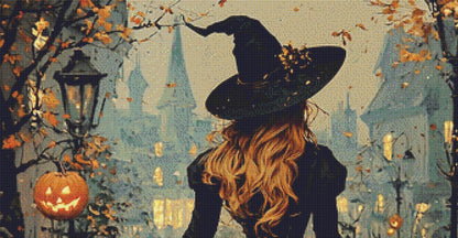 Wandering Witch counted cross stitch pattern by Artemis Journals