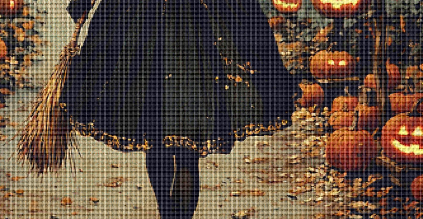 Wandering Witch counted cross stitch pattern by Artemis Journals