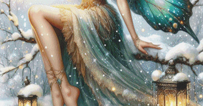 A Winter Fairies Light counted cross stitch pattern by Design Studio Trend
