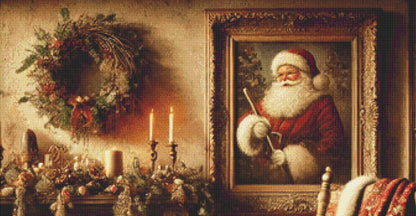 The Night Santa Rested counted cross stitch pattern by Mystic Vision Gallery