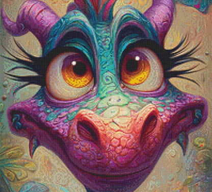 Iris (Max Size/Color) counted cross stitch pattern by Grumpy French