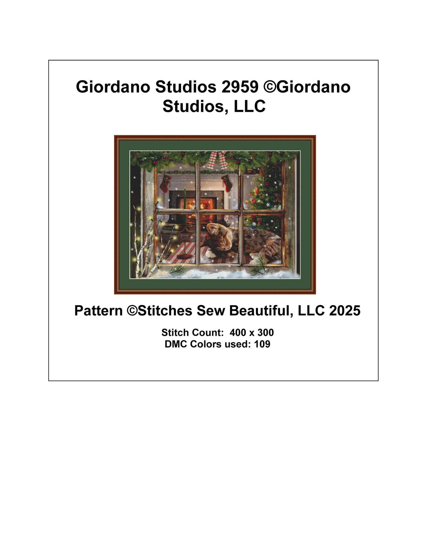 Giordano Studios 2959 counted cross stitch pattern by Giordano Studios, LLC