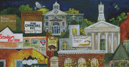 Gay Street counted cross stitch pattern by Gwendolyn McShepard/Ansada Art Licensing Group, LLC