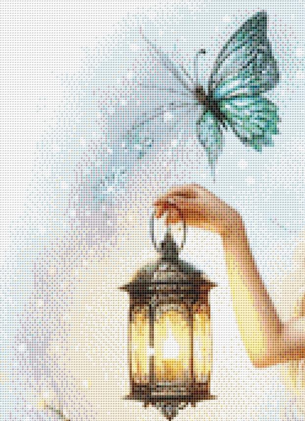 A Winter Fairies Light counted cross stitch pattern by Design Studio Trend