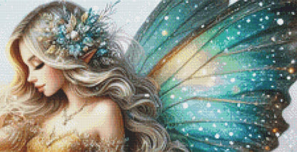 A Winter Fairies Light counted cross stitch pattern by Design Studio Trend