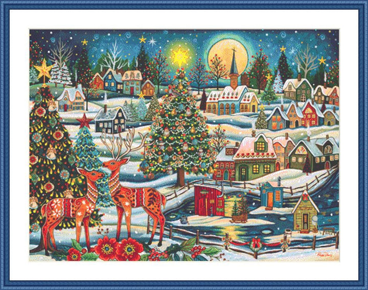 A Scandinavian Christmas counted cross stitch pattern by Peggy Davis/Porterfields Fine Art Licensing