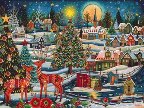 A Scandinavian Christmas counted cross stitch pattern by Peggy Davis/Porterfields Fine Art Licensing