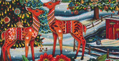 A Scandinavian Christmas counted cross stitch pattern by Peggy Davis/Porterfields Fine Art Licensing