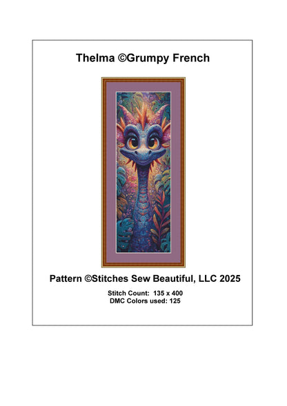 Thelma counted cross stitch pattern by Grumpy French