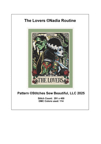The Lovers counted cross stitch pattern by NadiaRoutine