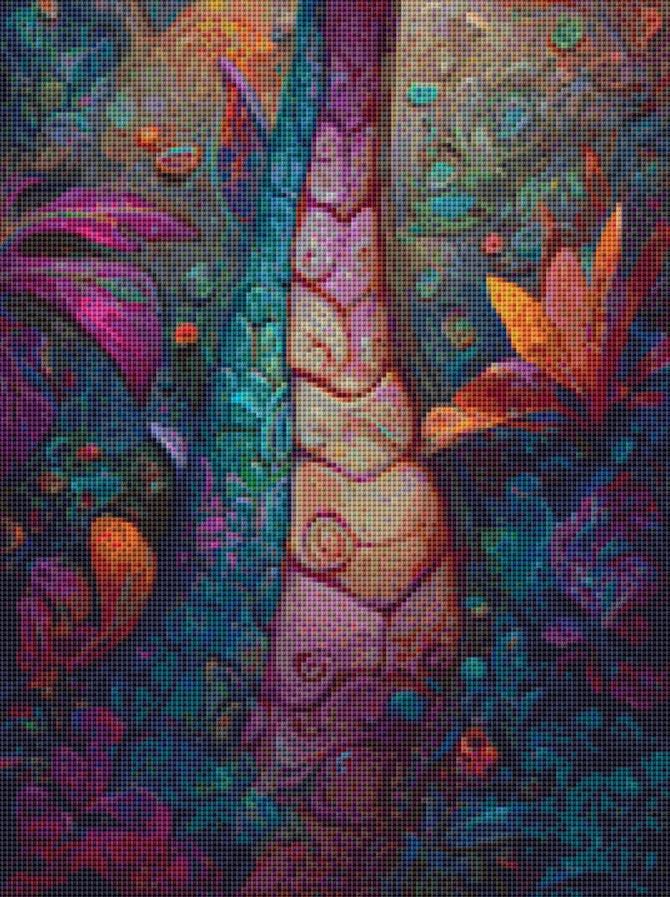 Iris counted cross stitch pattern by Grumpy French