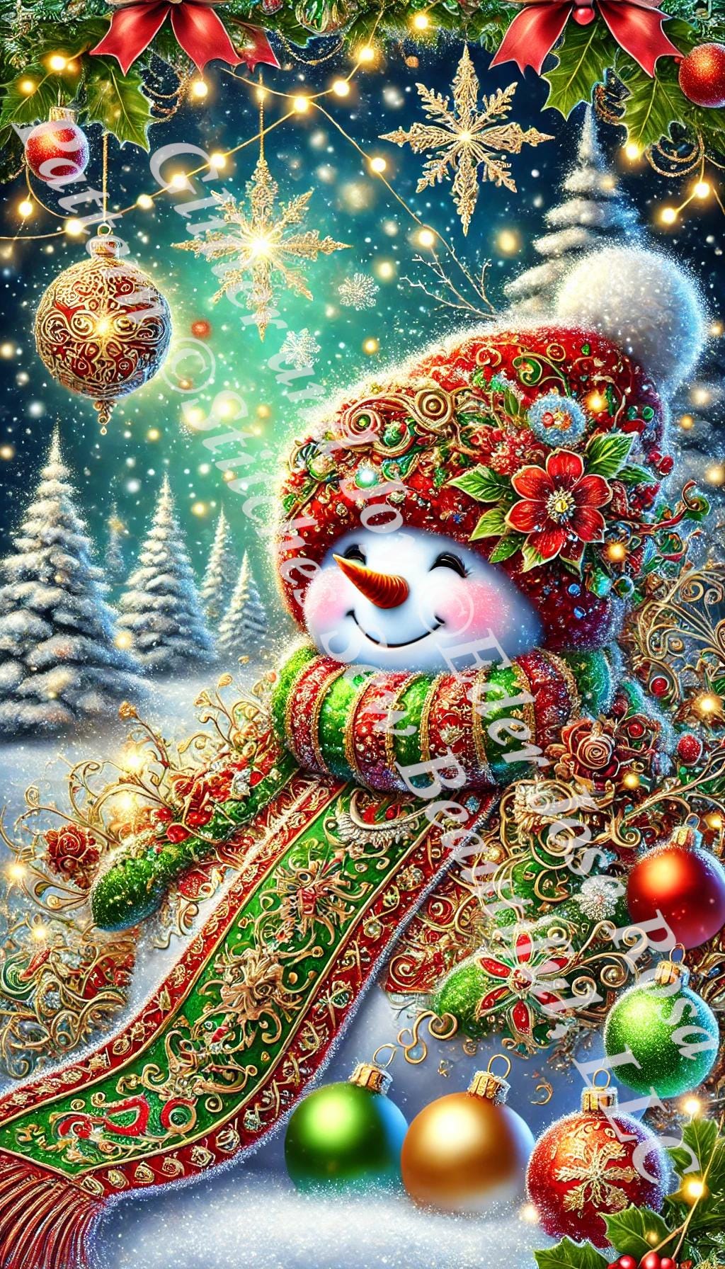 Glitter and Joy counted cross stitch pattern by Eder Jose Rosa