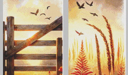 Country Chicken counted cross stitch pattern by Fab Design Creation