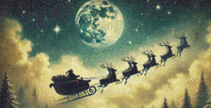 Christmas Eve (Small) counted cross stitch pattern by Mystic Vision Gallery