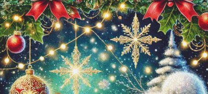 Glitter and Joy (Max Size/Color) counted cross stitch pattern by Eder Jose Rosa