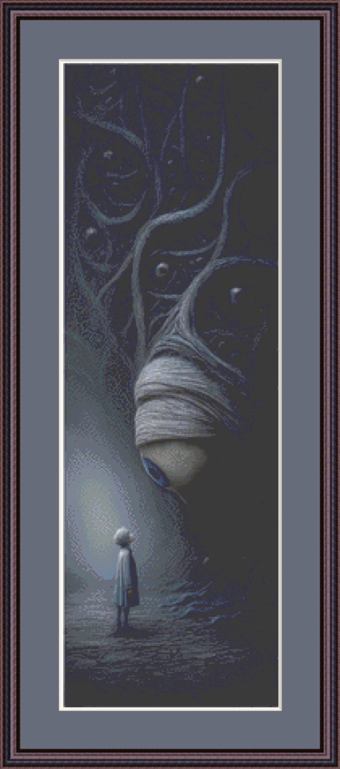 Seeing Eye to Eye counted cross stitch pattern by Grumpy French