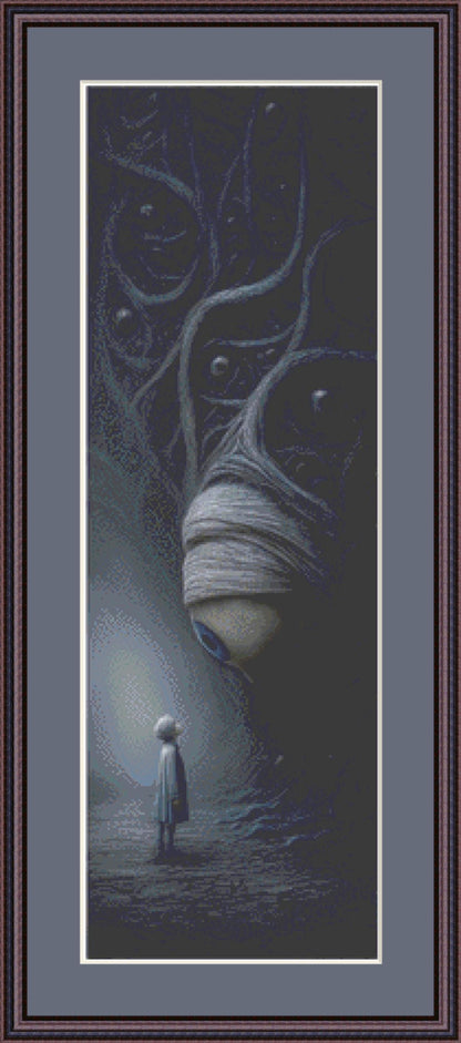 Seeing Eye to Eye counted cross stitch pattern by Grumpy French