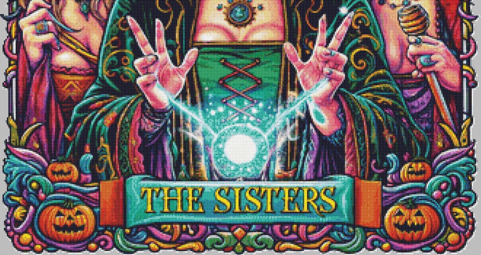 The Sisters counted cross stitch pattern by SFIPS Art Gallery