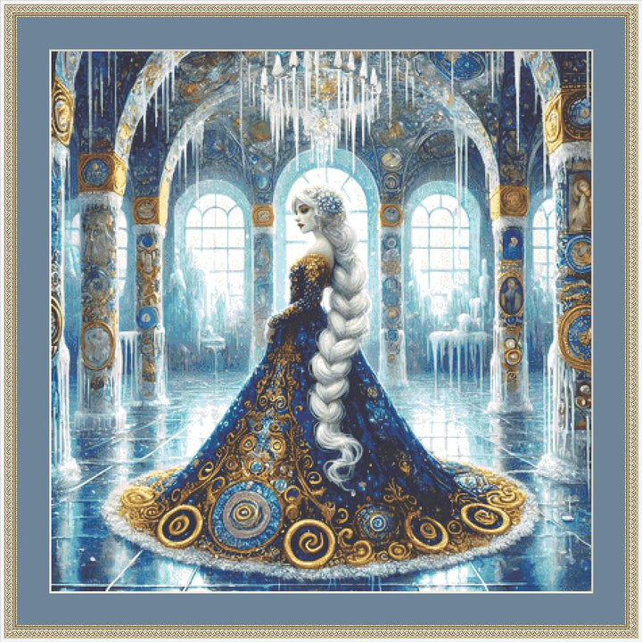 Snow Queen counted cross stitch pattern by Mystic Vision Gallery