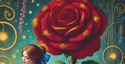 Belle counted cross stitch pattern by Mystic Vision Gallery