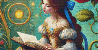 Belle counted cross stitch pattern by Mystic Vision Gallery