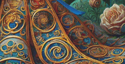 Belle counted cross stitch pattern by Mystic Vision Gallery