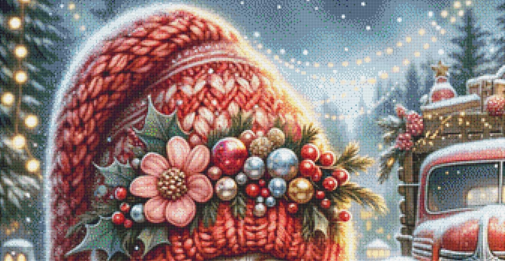 Welcome to Christmas Village counted cross stitch pattern by Design Studio Trend