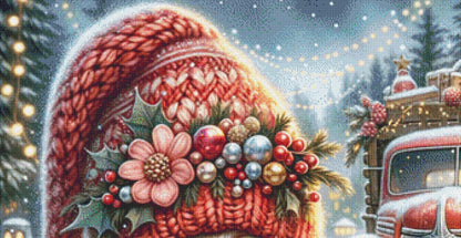 Welcome to Christmas Village counted cross stitch pattern by Design Studio Trend