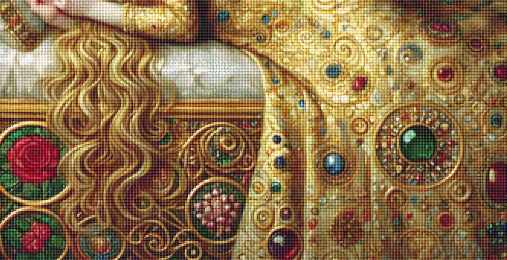 Sleeping Beauty counted cross stitch pattern by Mystic Vision Gallery