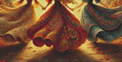 Witchy Walk (Small) counted cross stitch pattern by Mystic Vision Gallery