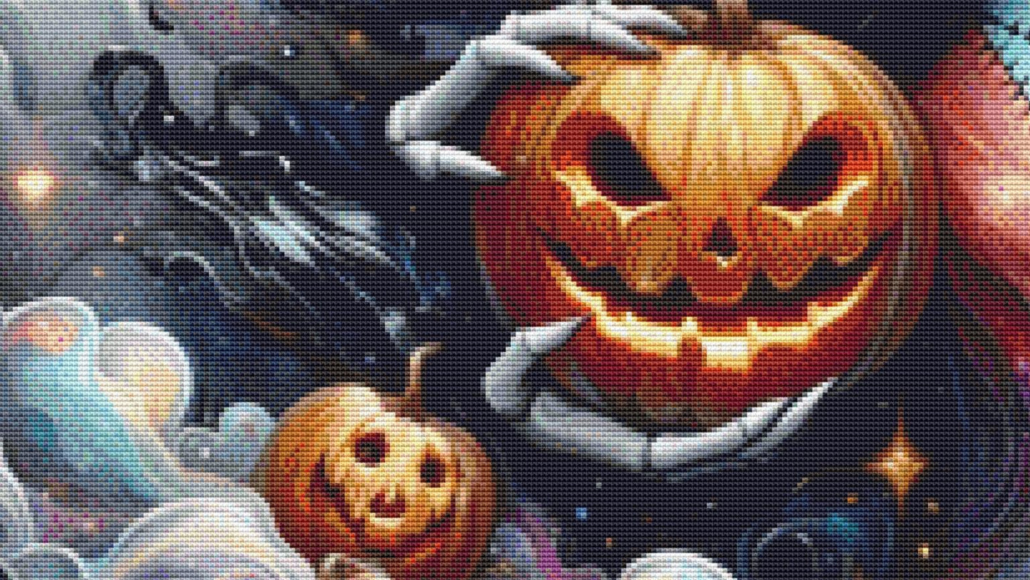Jack and Sally counted cross stitch pattern by Clarissa Design Studio