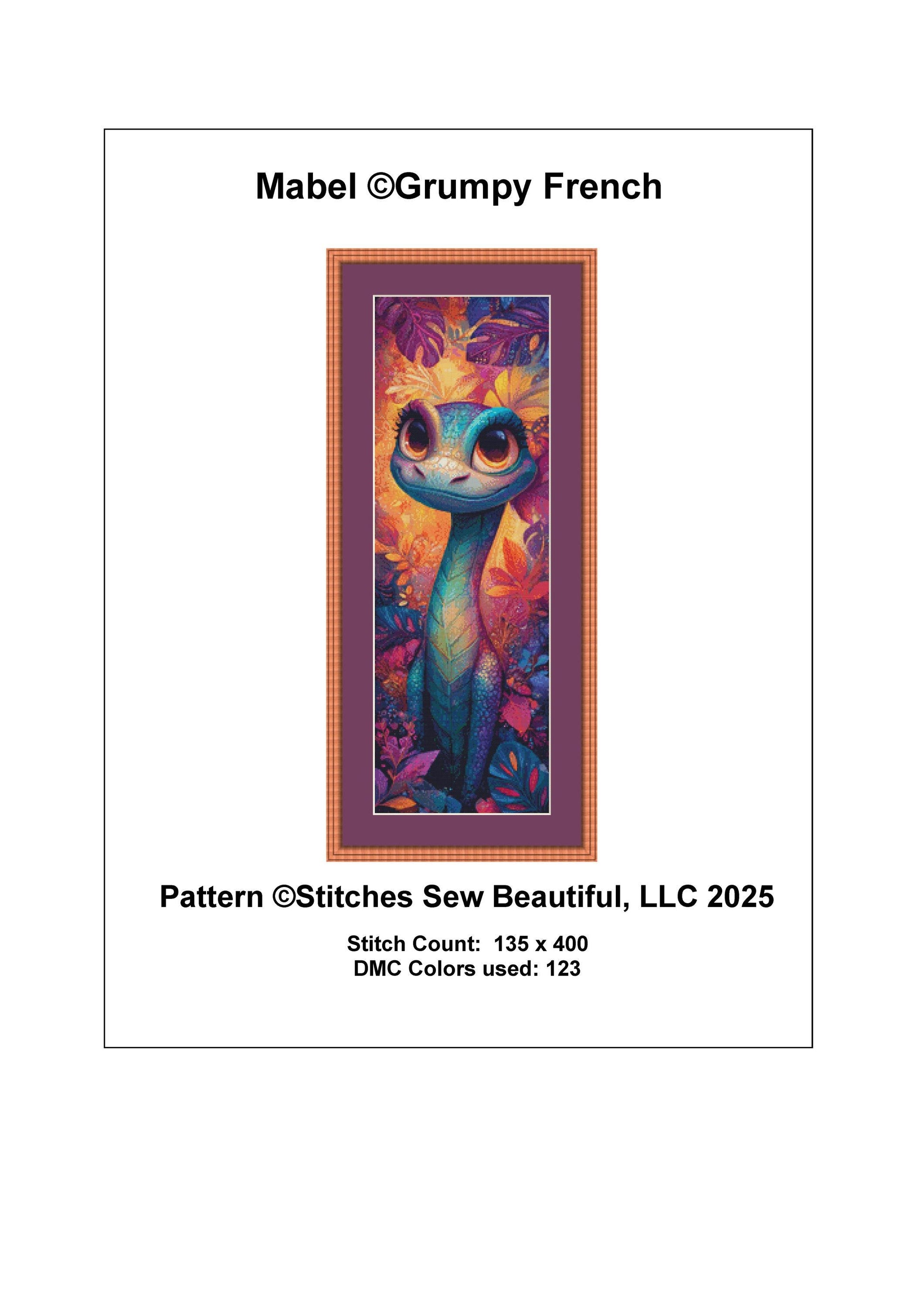 Mabel counted cross stitch pattern by Grumpy French