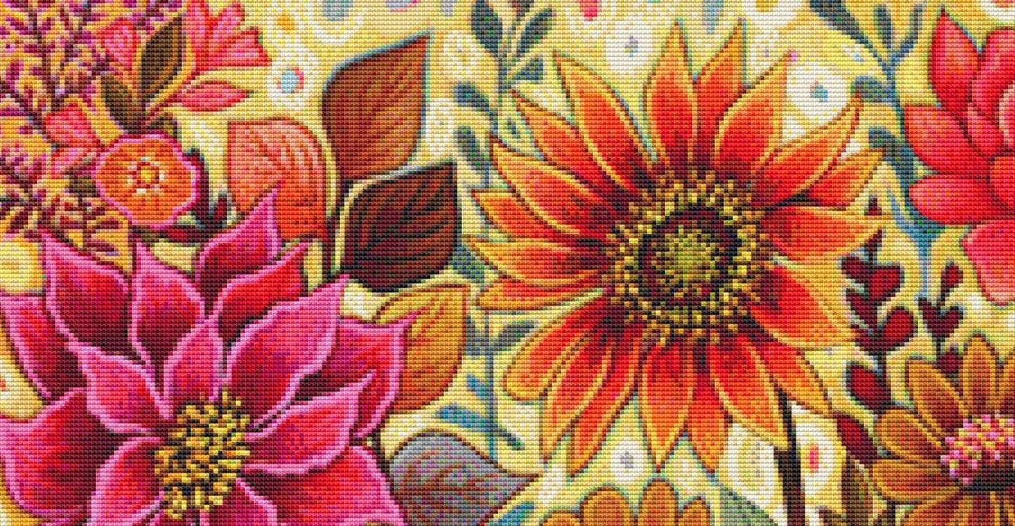Living Together In Harmony counted cross stitch pattern by Peggy Davis/Porterfields Fine Art Licensing
