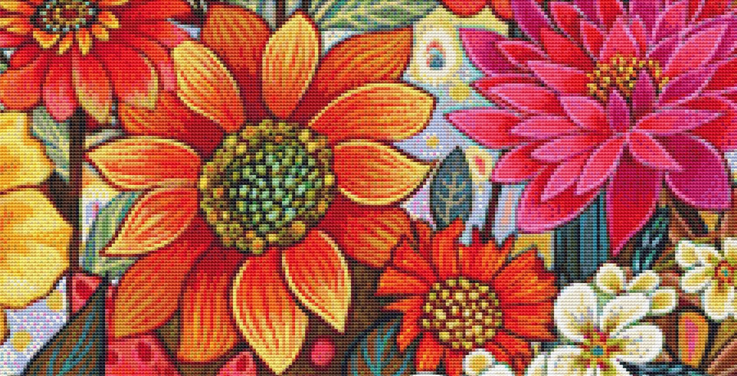 Living Together In Harmony counted cross stitch pattern by Peggy Davis/Porterfields Fine Art Licensing