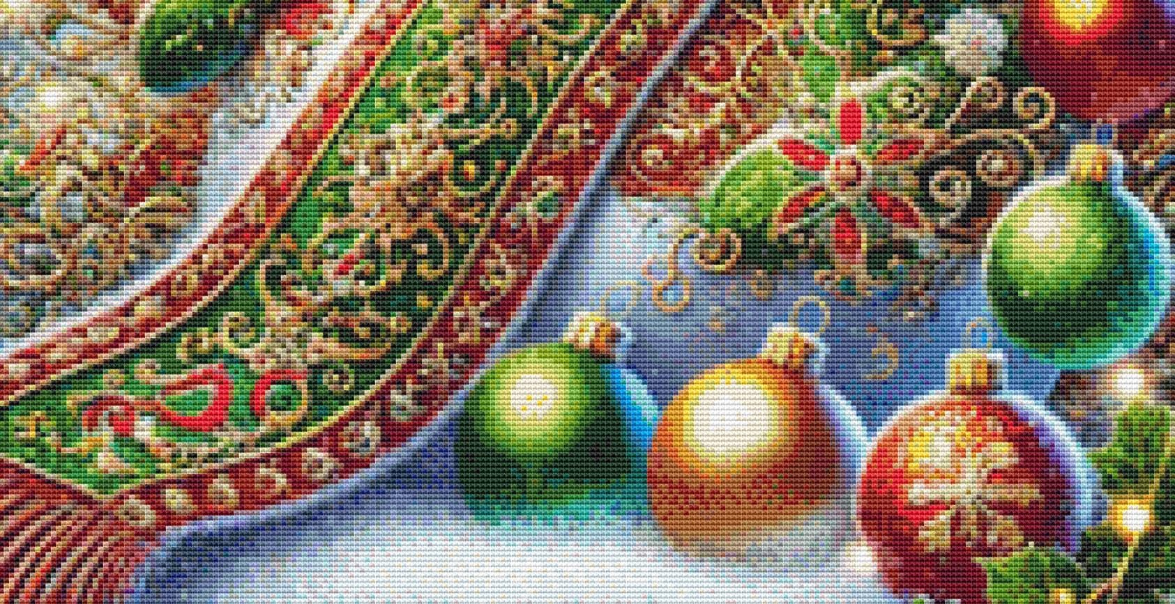 Glitter and Joy counted cross stitch pattern by Eder Jose Rosa